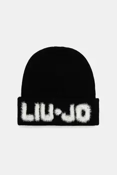 Шапка с шерстью Liu Jo, черный