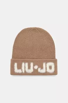 Шапка с шерстью Liu Jo, коричневый