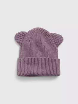 Шапка с ушками Gap, фиолетовый