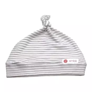 Шапка с узлом для младенцев Embe, цвет Grey Stripes