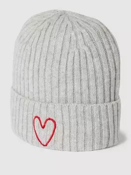 Шапка с узорной вышивкой Jake*s Casual, светло-серый