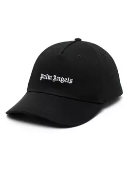 Шапка с вышитым логотипом Palm Angels, черный