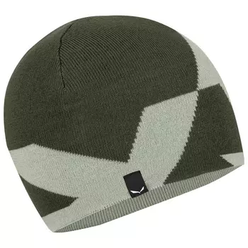 Шапка Salewa Pure Reversible Wool Beanie, цвет Dark Olive