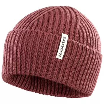 Шапка Salomon Snowbird Beanie, цвет Rum Raisin