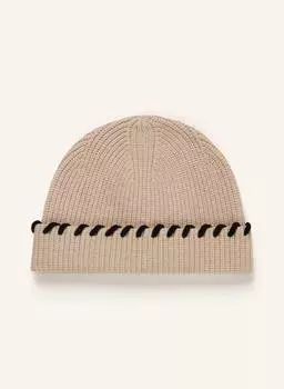 Шапка SANDRO, бежевый/черный