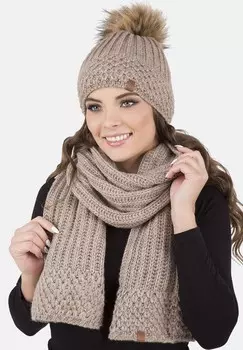 Шапка SET Vivisence, цвет beige