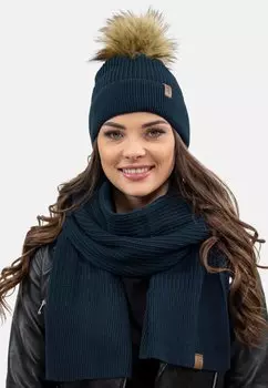 Шапка SET Vivisence, темно-синий