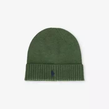 Шапка шерстяная для холодной погоды Polo Ralph Lauren, зеленый