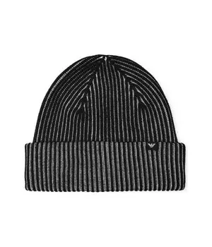 Шапка шерстяная Emporio Armani, черный