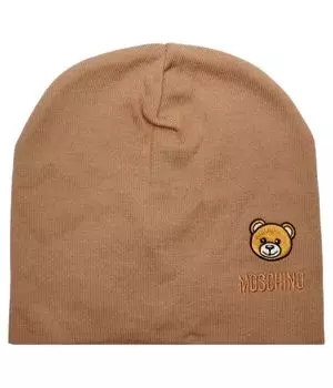 Шапка шерстяная Moschino, коричневый