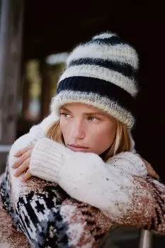 Шапка шерстяная Stella Nova, золотисто-желтый