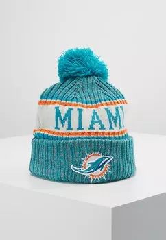 Шапка SIDELINE BOBBLE KNIT HOME New Era, цвет turkis