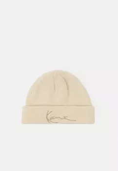 Шапка SIGNATURE FINE FISHERMAN BEANIE UNISEX Karl Kani, кремовая