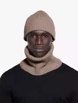 Шапка SISLEY Wool Cashmere Blend Soft Knit, бежевый