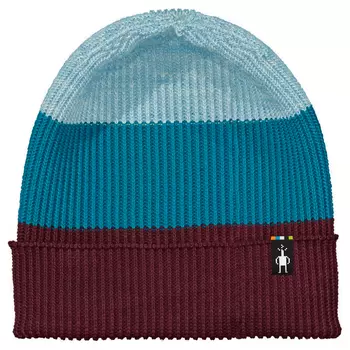 Шапка Smartwool Cantar Colorblock Beanie, цвет Eggplant Plaid