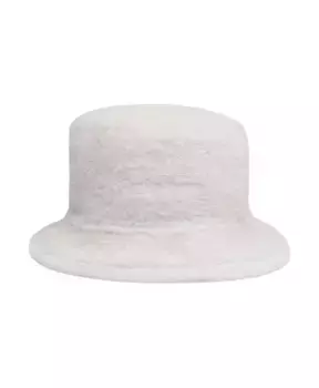 Шапка «снежный боб» с вязаным эластичным логотипом Jacquemus, белый