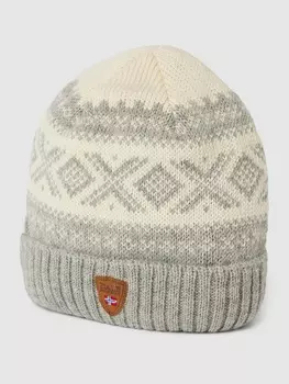 Шапка со сплошным узором модель "CORTINA" Dale of Norway, светло-серый