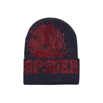 Шапка Sp5der Web Beanie, цвет Navy/Red