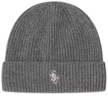 Шапка Sporty & Rich SRC Cashmere Beanie, темно-серый