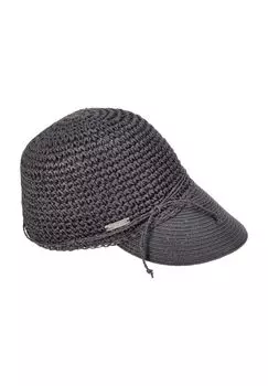 Шапка, структура крючком, эмблема, женская SEEBERGER, цвет Col Schwa