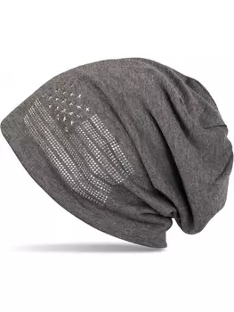 Шапка styleBREAKER, цвет dunkelgrau meliert
