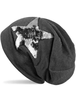 Шапка styleBREAKER, цвет dunkelgrau meliert