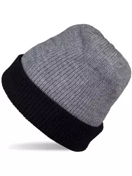 Шапка styleBREAKER, цвет grau/schwarz