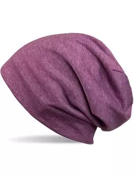 Шапка styleBREAKER, цвет violett meliert