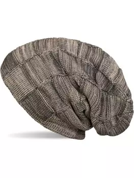 Шапка styleBREAKER Feinstrick, цвет beige-grau