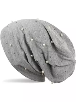 Шапка styleBREAKER, пестрый серый