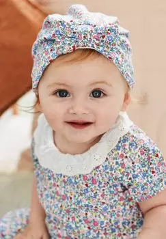 Шапка Summer Ditsy Turban JoJo Maman Bb, розовый