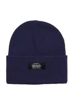 Шапка Superdry Beanie, темно-синий