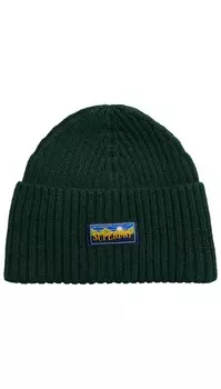 Шапка Superdry Beanie, зеленый