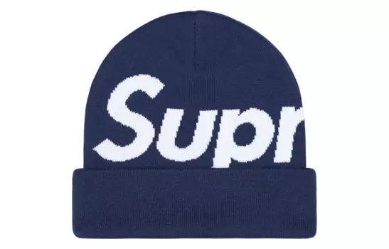 Шапка Supreme Big Logo, синий