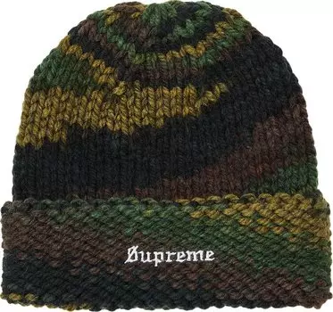 Шапка Supreme Gradient Spacedye 'Olive', зеленый