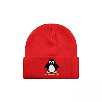 Шапка Supreme Penguin Красная