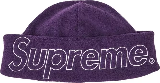 Шапка Supreme Polartec 'Dark Purple', фиолетовый