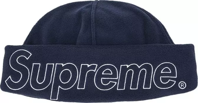 Шапка Supreme Polartec 'Navy', синий