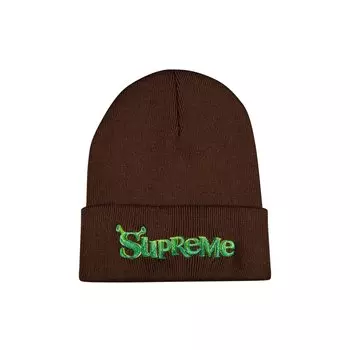 Шапка Supreme Shrek, коричневая