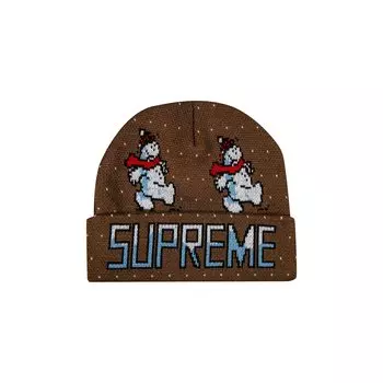 Шапка Supreme Snowman, коричневая