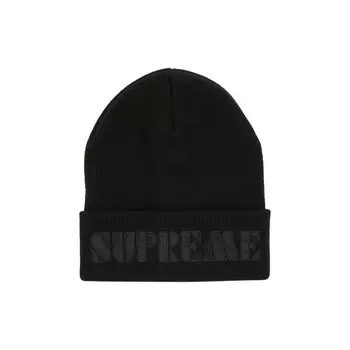 Шапка Supreme Stencil Beanie, черный