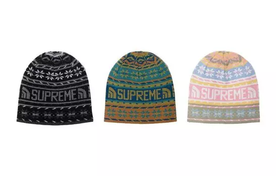 Шапка Supreme The North Face, черный