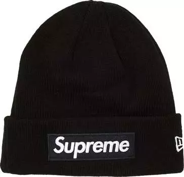 Шапка Supreme x New Era Box Logo 'Black', черный