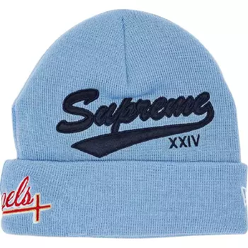 Шапка Supreme x New Era Salvation Beanie Unisex, синий