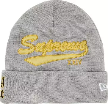 Шапка Supreme x New Era Salvation 'Heather Grey', серый