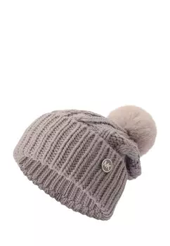 Шапка TANGLED CUFF POM MICHAEL Michael Kors, сиреневый
