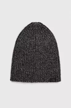 Шапка The North Face из смесовой шерсти, черный