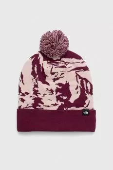 Шапка The North Face, розовый