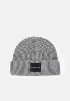 Шапка Thermal Patch Cuff Unisex Michael Kors, цвет heather melange