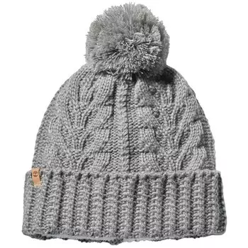 Шапка Timberland Cable Premium Pom, серый